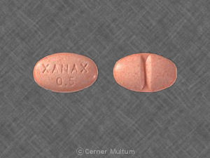 Alprazolam pink oval pill